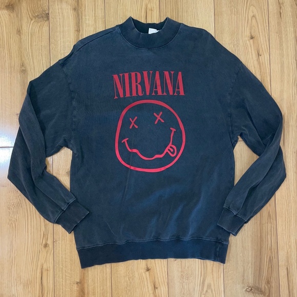 NIRVANA Sweatshirt Womens XS - Picture 1 of 7